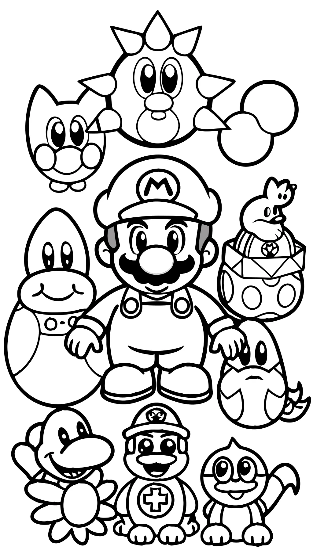 mario bros coloring pages